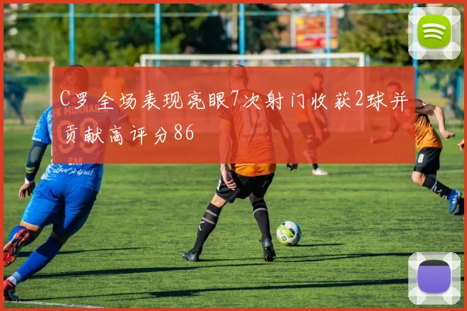 C罗全场表现亮眼7次射门收获2球并贡献高评分86